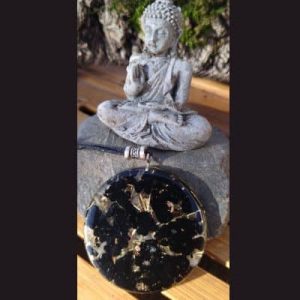 Orgonite pendentif obsidienne
