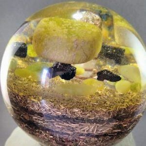 Orgonite sphère serpentine