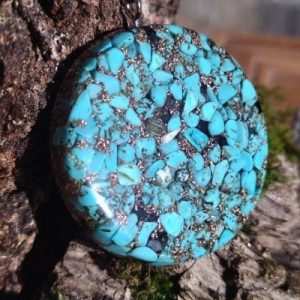 Orgonite pendentif turquoise