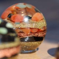 orgonite artisanale sphère